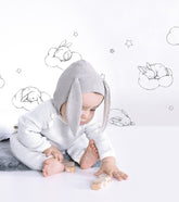 BUNNY - Stickers muraux - Lapins, nuages et étoiles
